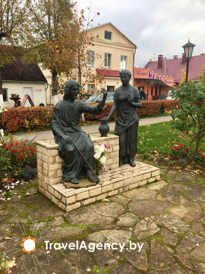 фото Скульптура Иисус и самаритянка (Глубокое)